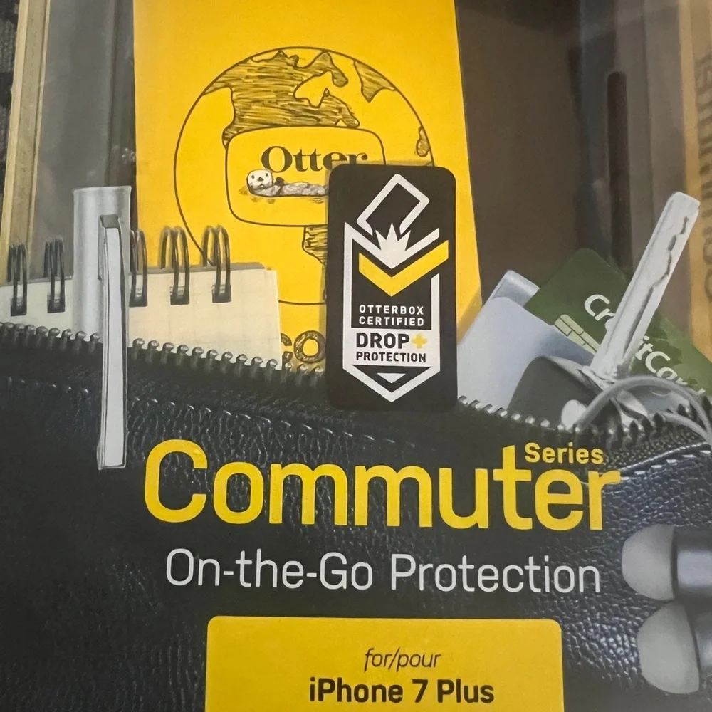OtterBox Commuter Series Case for iPhone 7 Plus - Black and Yellow